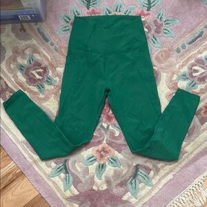 WILO Green Ribbed Leggings